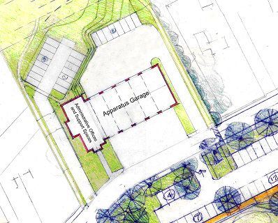 Site Plan for Emergency Services Building