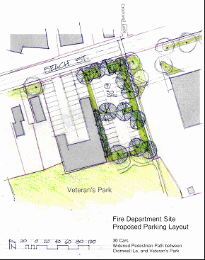 Proposed Parking Lot at the Former Fire Department Property
